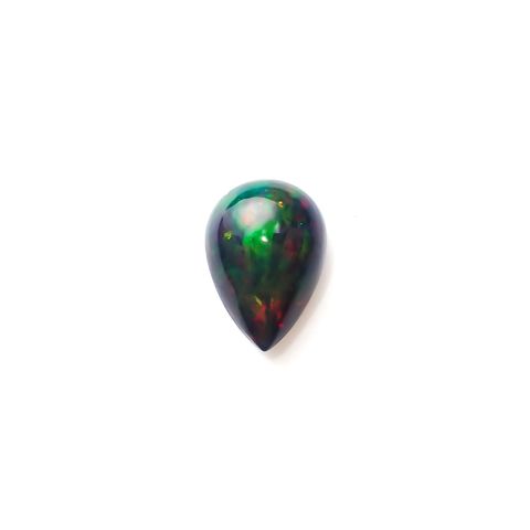 ブラックオパール(宝石名オパール/加熱処理)エチオピア産 2.54ct 識別済[240326535]12.8x8.9mm前後