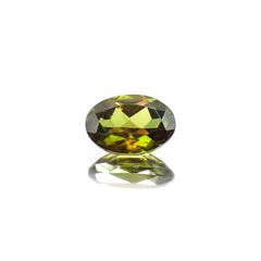 スフェーン(宝石名スフェーン)パキスタン産 識別済 0.90ct / 7.2x5mm前後 [260117321]