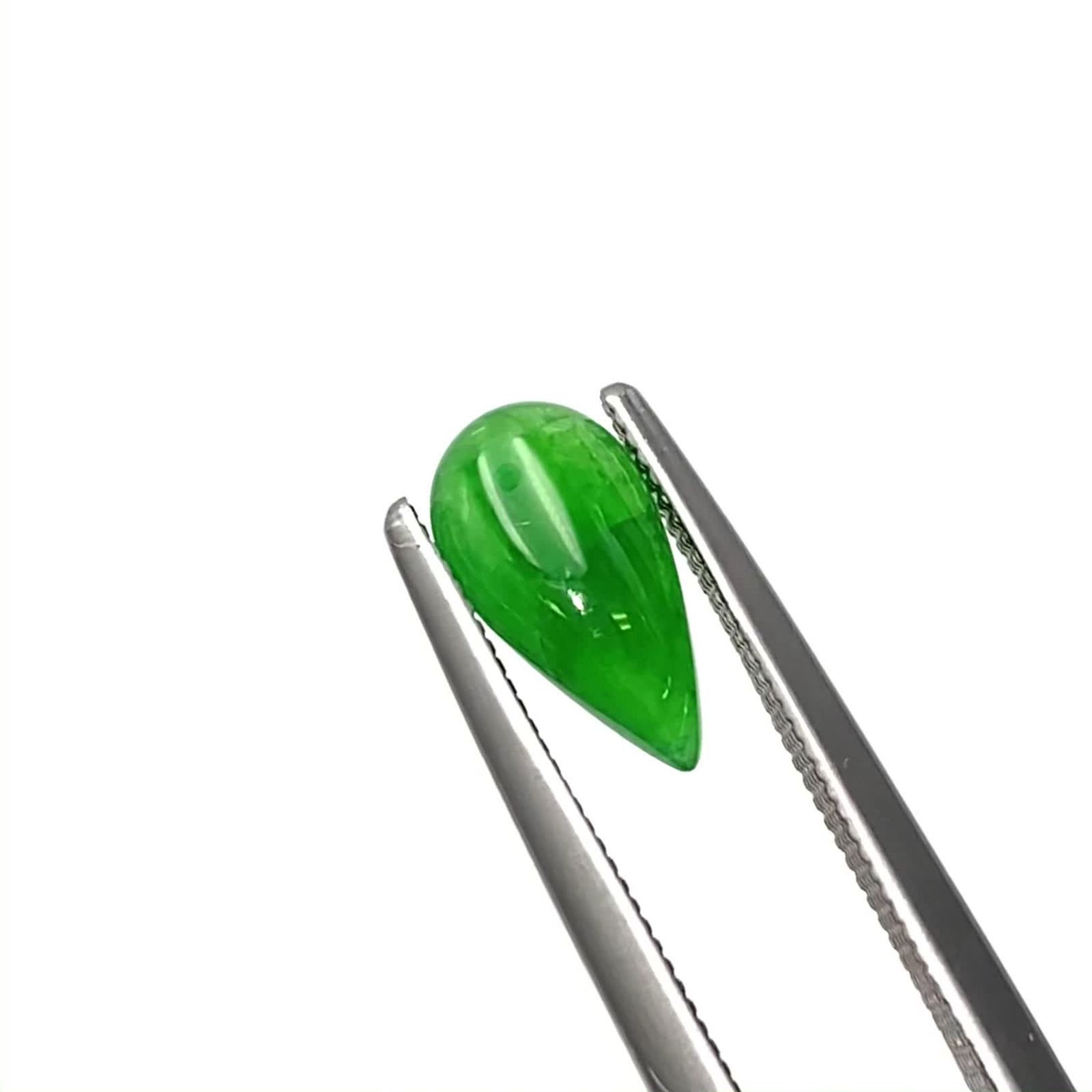 【超希少品・一点限り】翡翠(清代) 自社一貫仕上げ】 天然翡翠 高品質 美発色 艶あり 含浸処理なし 未加工