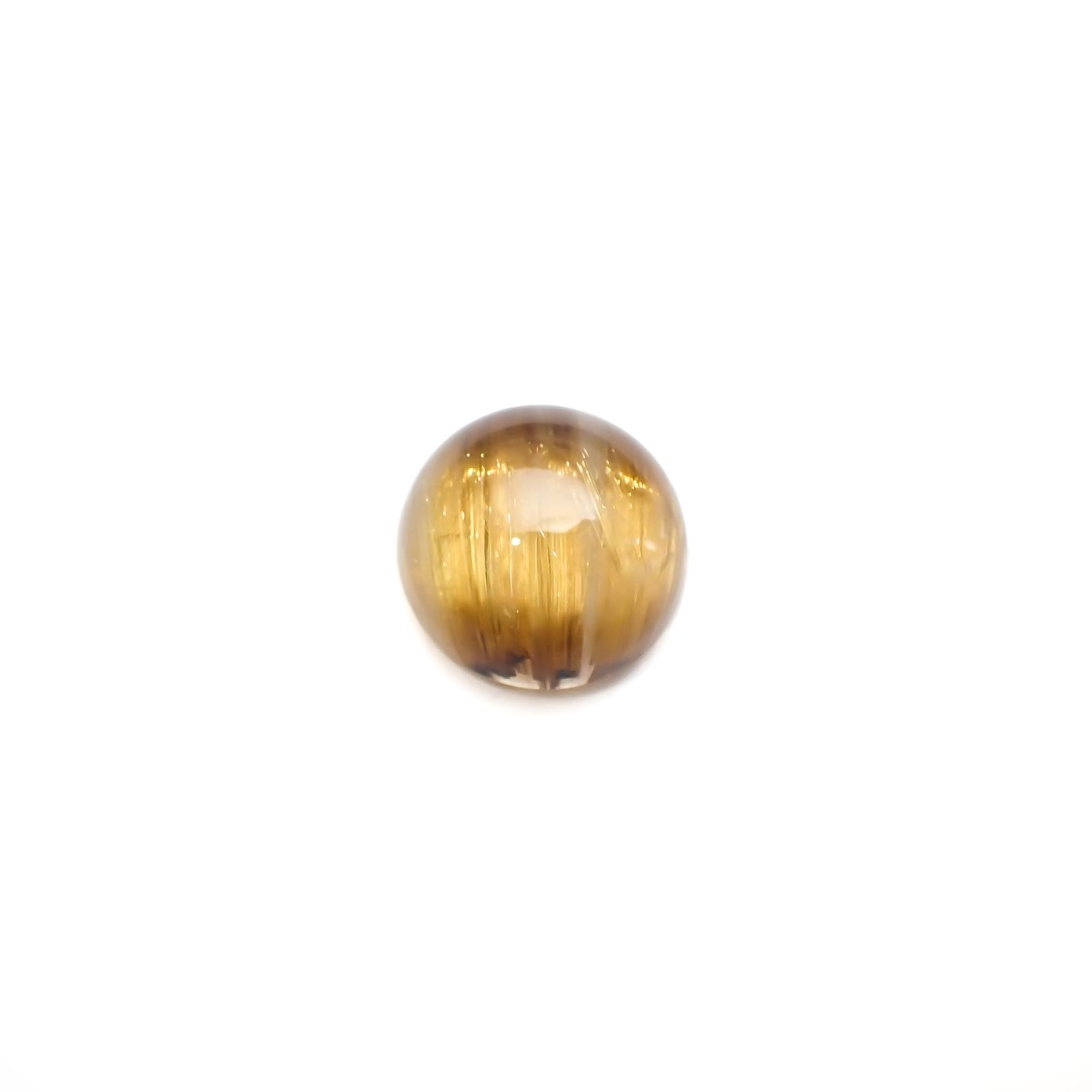 ルチルクォーツキャッツアイ ブラジル産 11.76ct[240125645]14.5x14.5mm前後