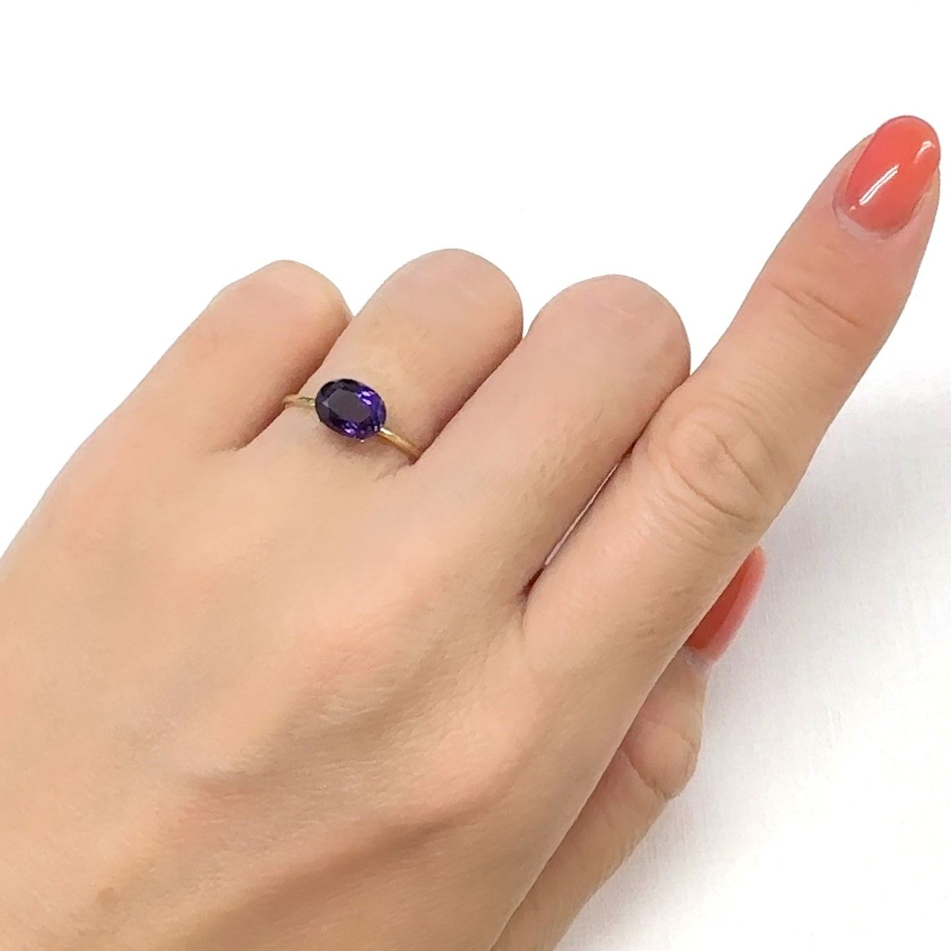 カラーシフトアメジスト ブラジル/ウルグアイ産 1.17ct[240929186]8x6.1mm前後