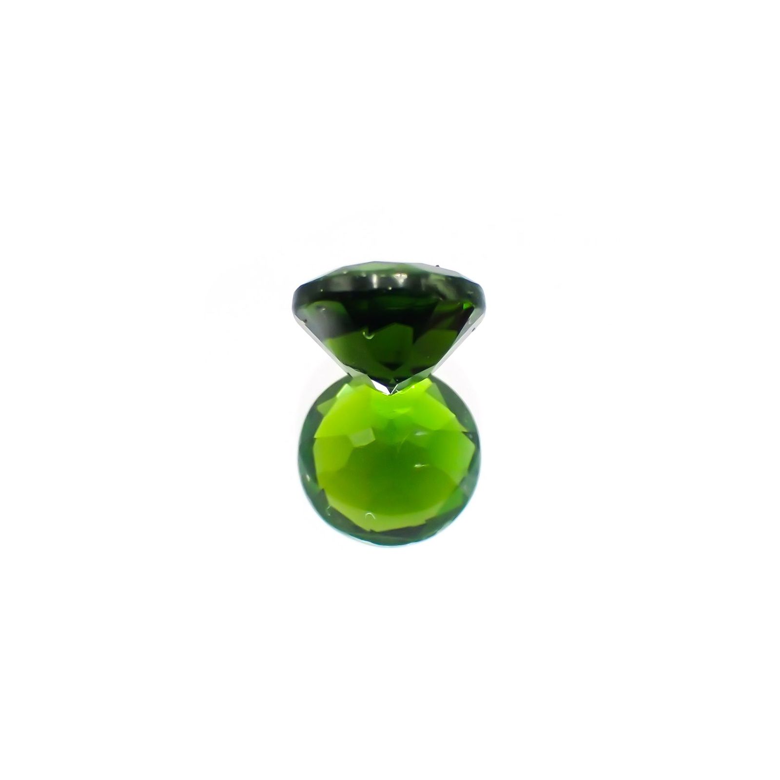 クロムダイオプサイド(宝石名クロム・ダイオプサイド)ロシア産 0.58ct 識別済[231124293]5.2x5.1mm前後