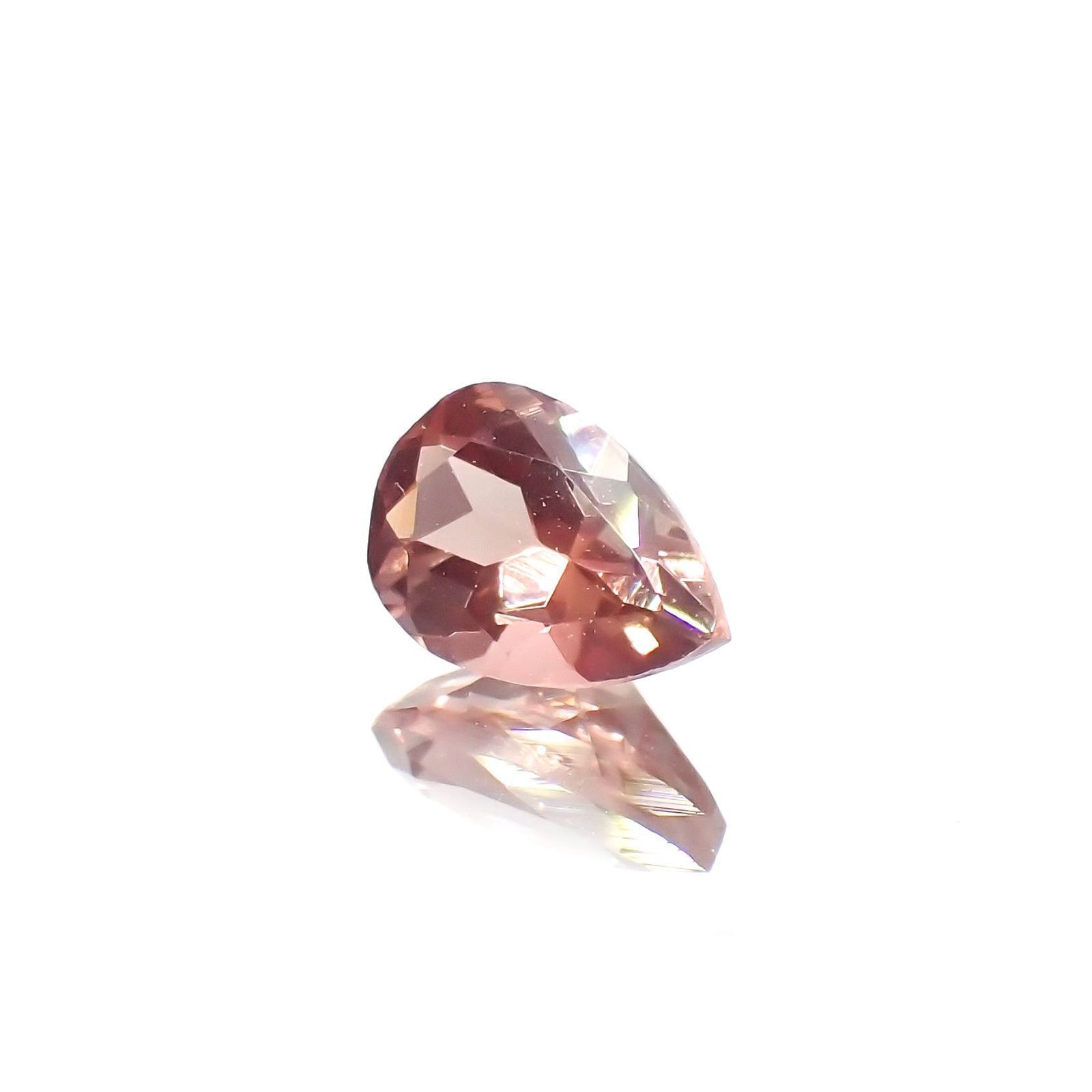 バイカラーアンデシン(宝石名アンデシン)チベット産 識別済 0.39ct / 6x4.1mm前後 [260320828]