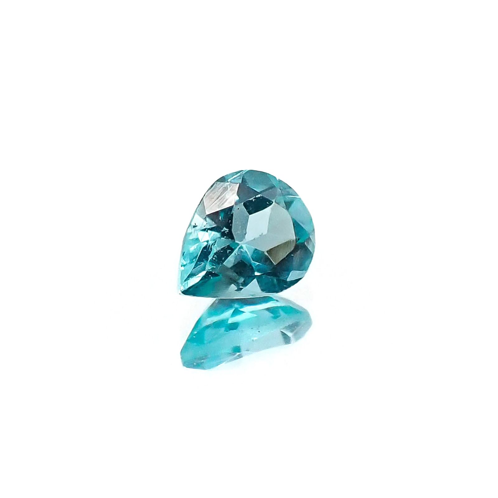 <ランダムセレクト1個販売> アパタイト ペアシェイプカット ブラジル産 0.28ct前後 / 5x4mm前後 [20074212-PAC]