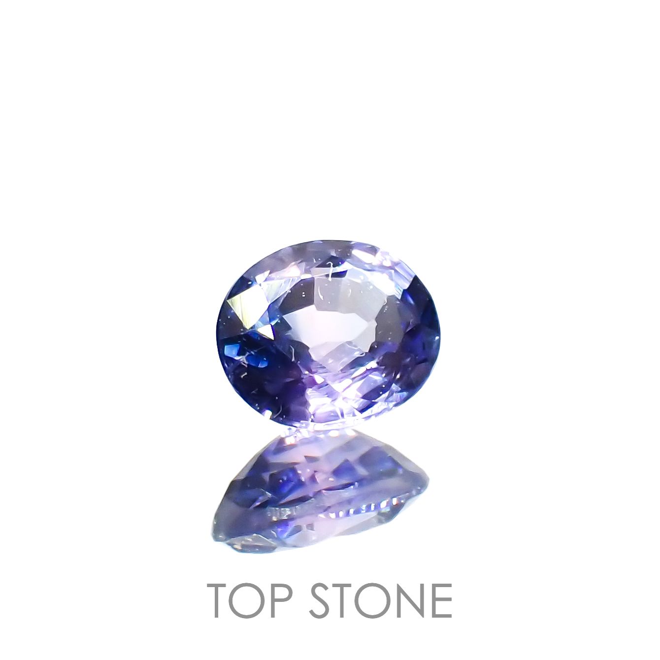 バイカラーサファイア(宝石名サファイア)マダガスカル/タンザニア産 0.28ct 識別済[230320906]4.1x3.4mm前後