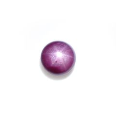 パープルスターサファイア(宝石名パープル・スター サファイア)インド産 4.15ct 識別済[231023891]8x8mm前後