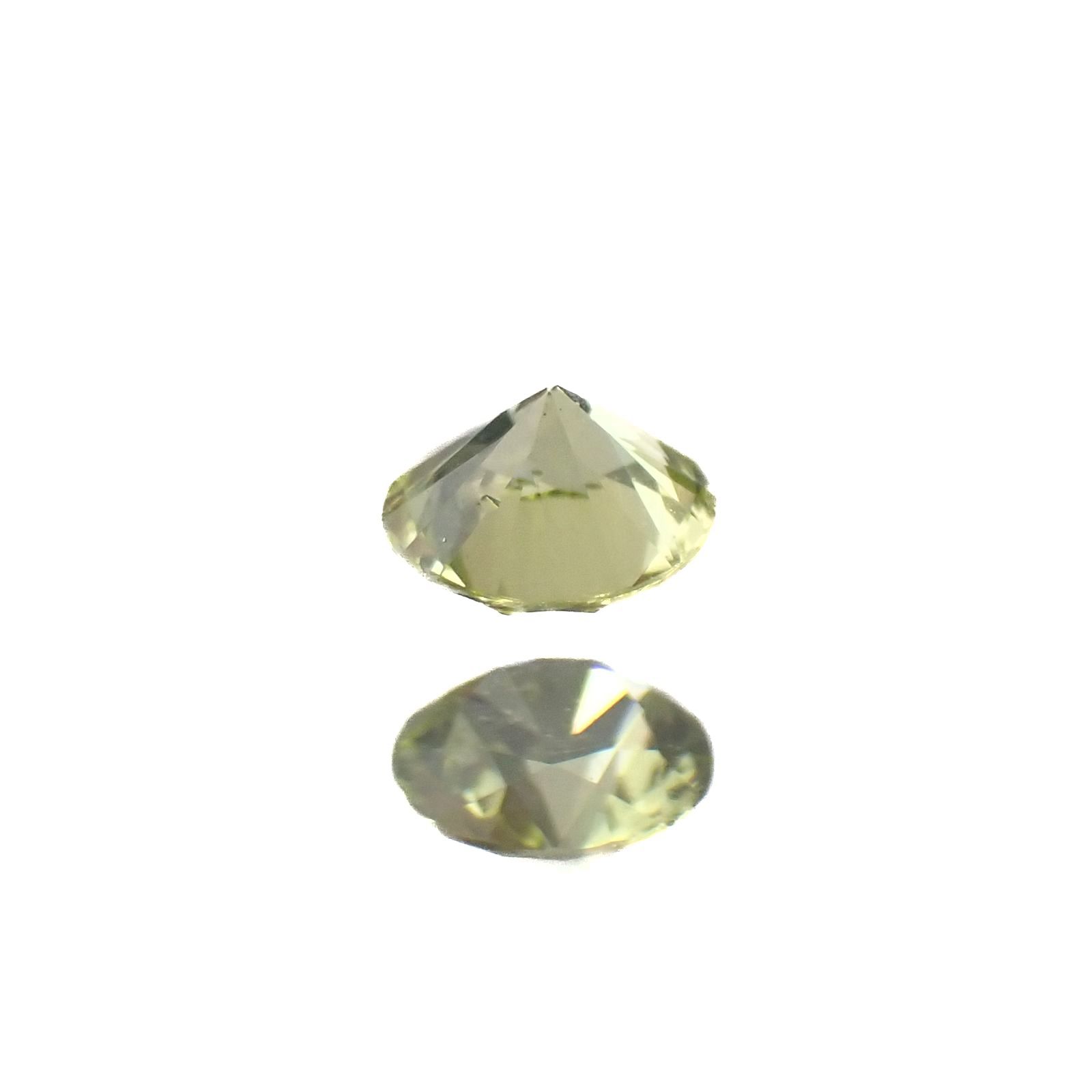 パラサイティックペリドット(宝石名ペリドット)採取地：ロシア 0.096ct 識別済[220616243]2.9x2.8mm前後
