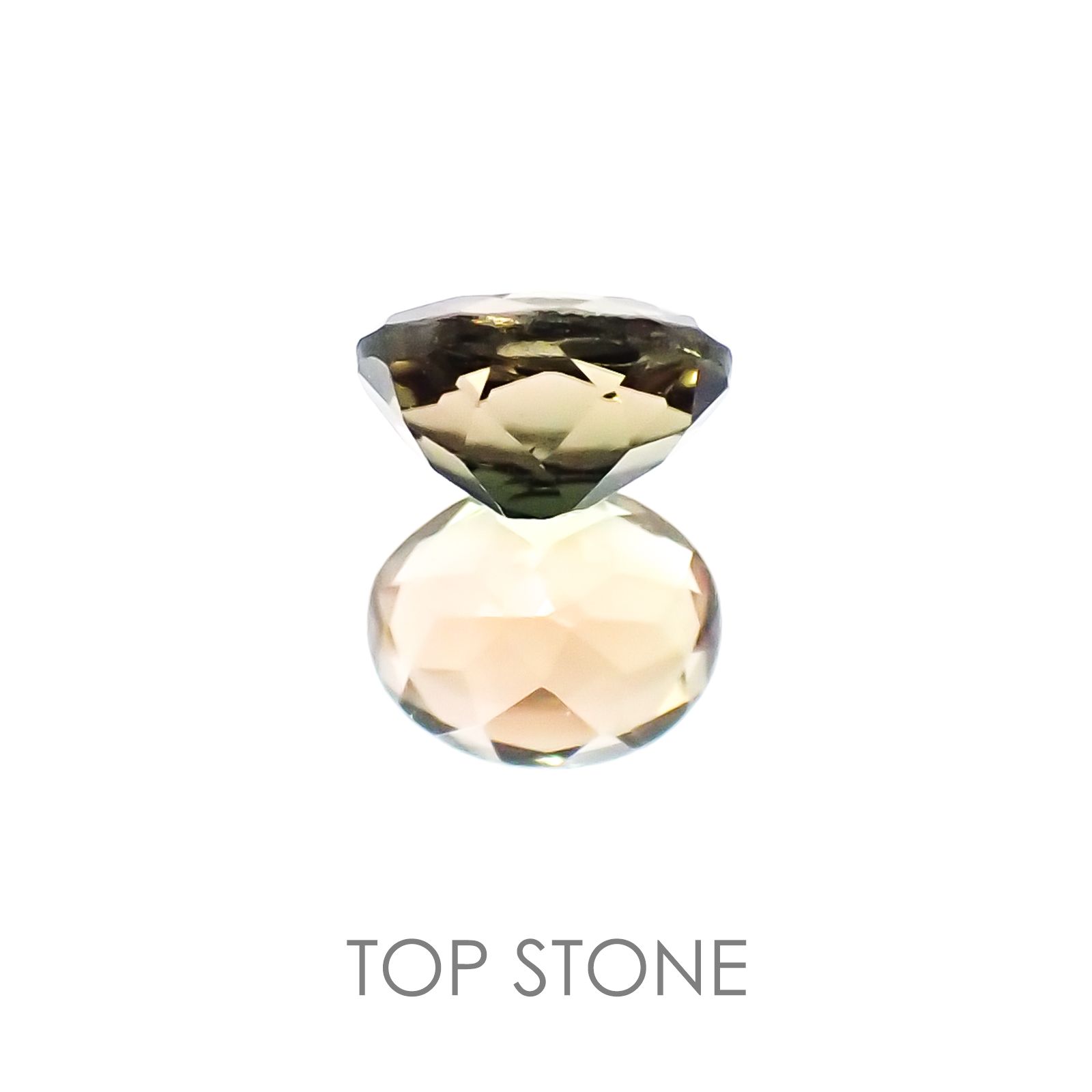 バイカラートルマリン ブラジル産 ルース 0.42ct[21017753]5.2×4.1mm前後