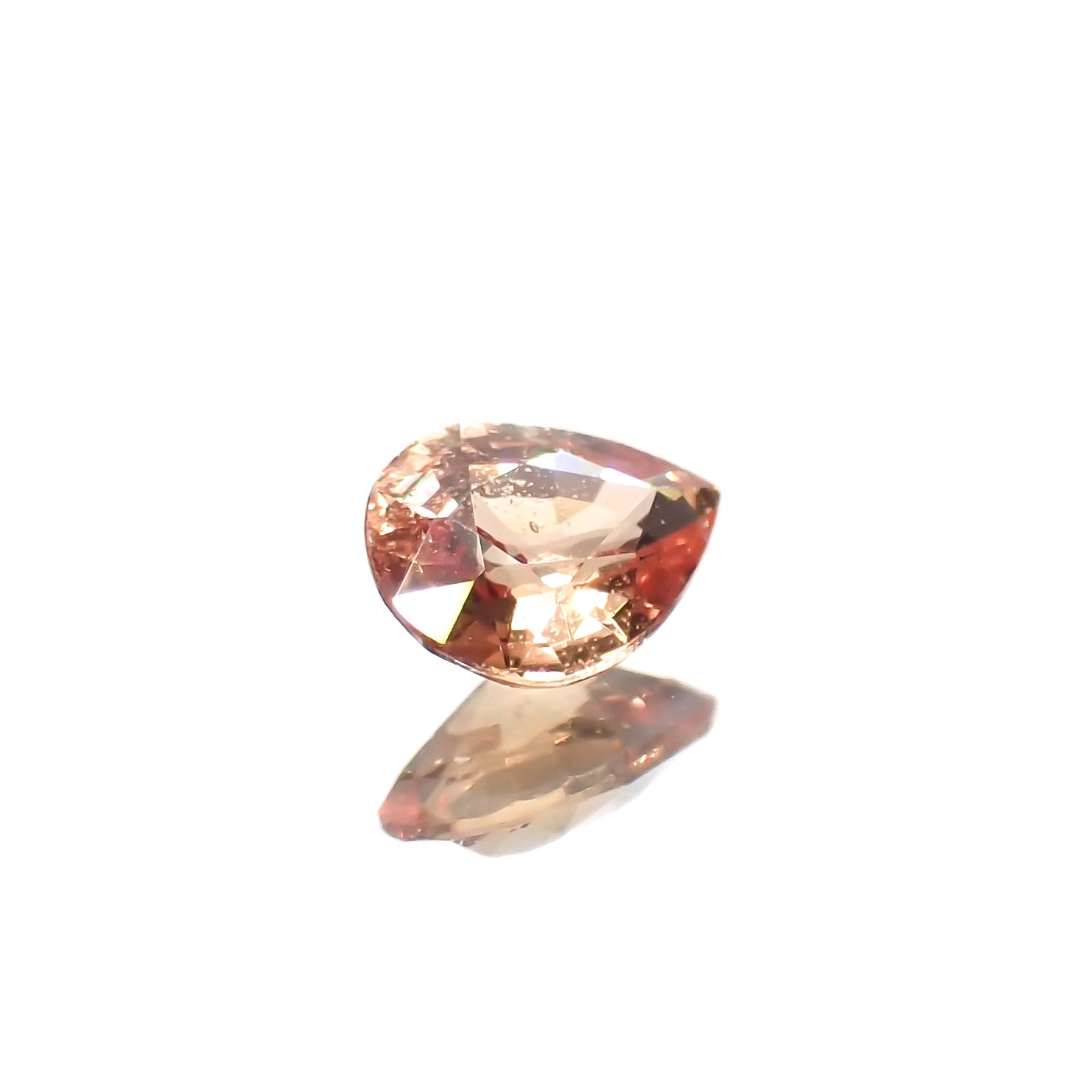 パパラチャサファイア非加熱(宝石名サファイア/別名パパラチャ・サファイア)スリランカ産 0.35ct GIA鑑付[231224696]5.1x4mm前後