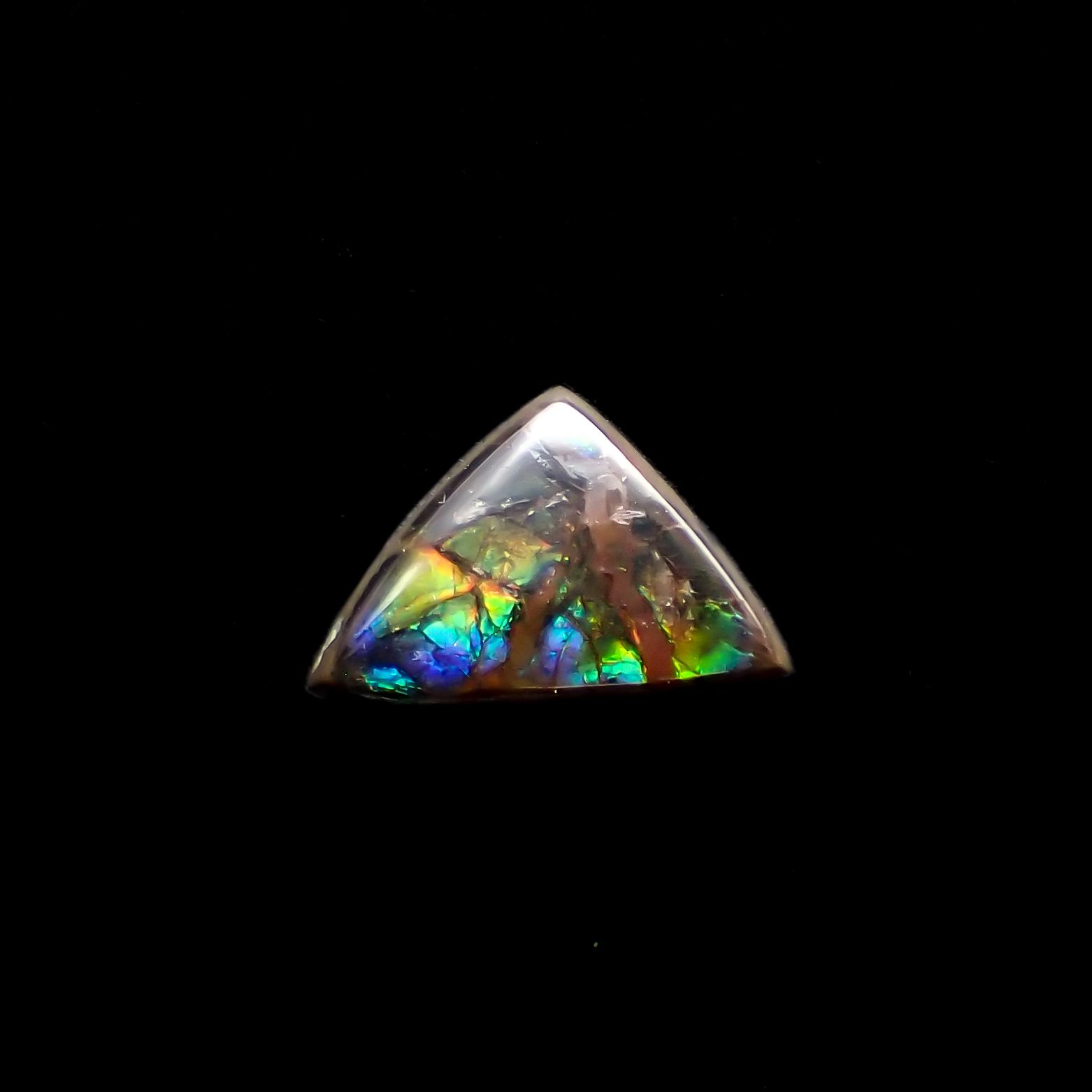 アンモライト トリプレット カナダ産 2.48ct[230823120]7.4x10.9mm前後