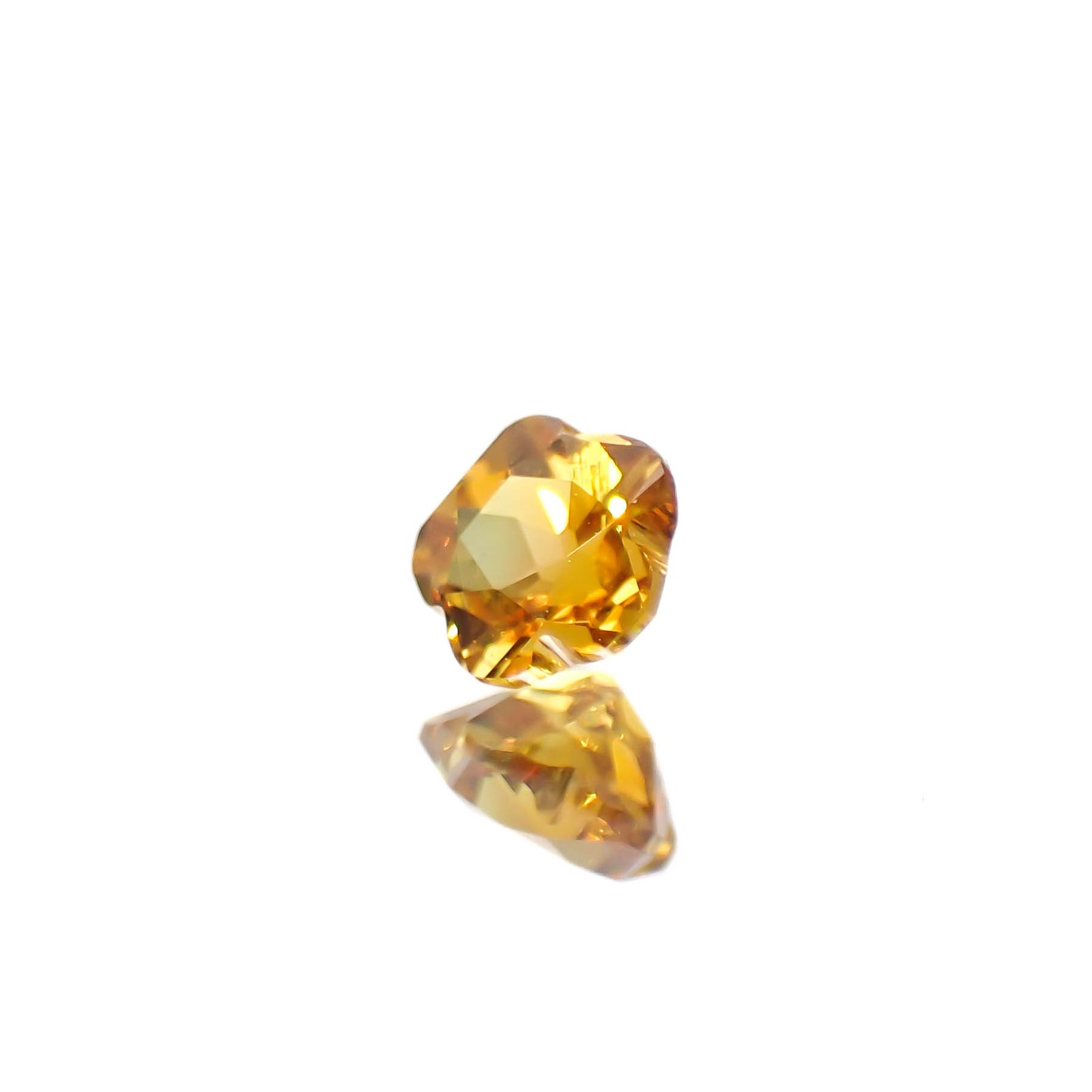 ◇カスタム・フラワーカット◇ファンシーカラーサファイア スリランカ/マダガスカル産 0.26ct [250329993]3.7x3.7mm前後