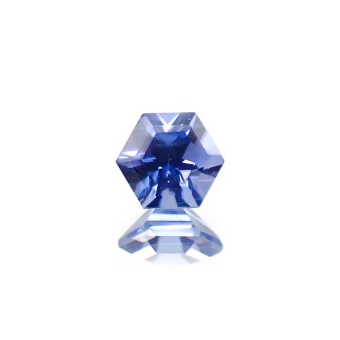 ◇ヘキサゴンカット◇サファイア(宝石名サファイア) マダガスカル産 識別済 0.25ct / 3.3x3.3mm前後 [260811054]