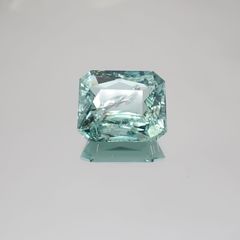パライバトルマリン(宝石名トルマリン/別名パライバ・トルマリン) モザンビーク産 6.620ct ソ付(宝貴協)[21049392]12.5×10.9mm前後