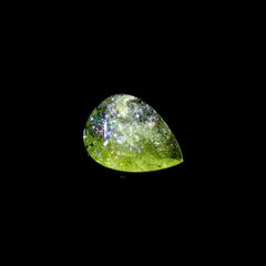 イリデッセンスクロムトルマリン(宝石名トルマリン)ケニア産 識別済 5.47ct / 16.7x12.6mm前後 [221119088]