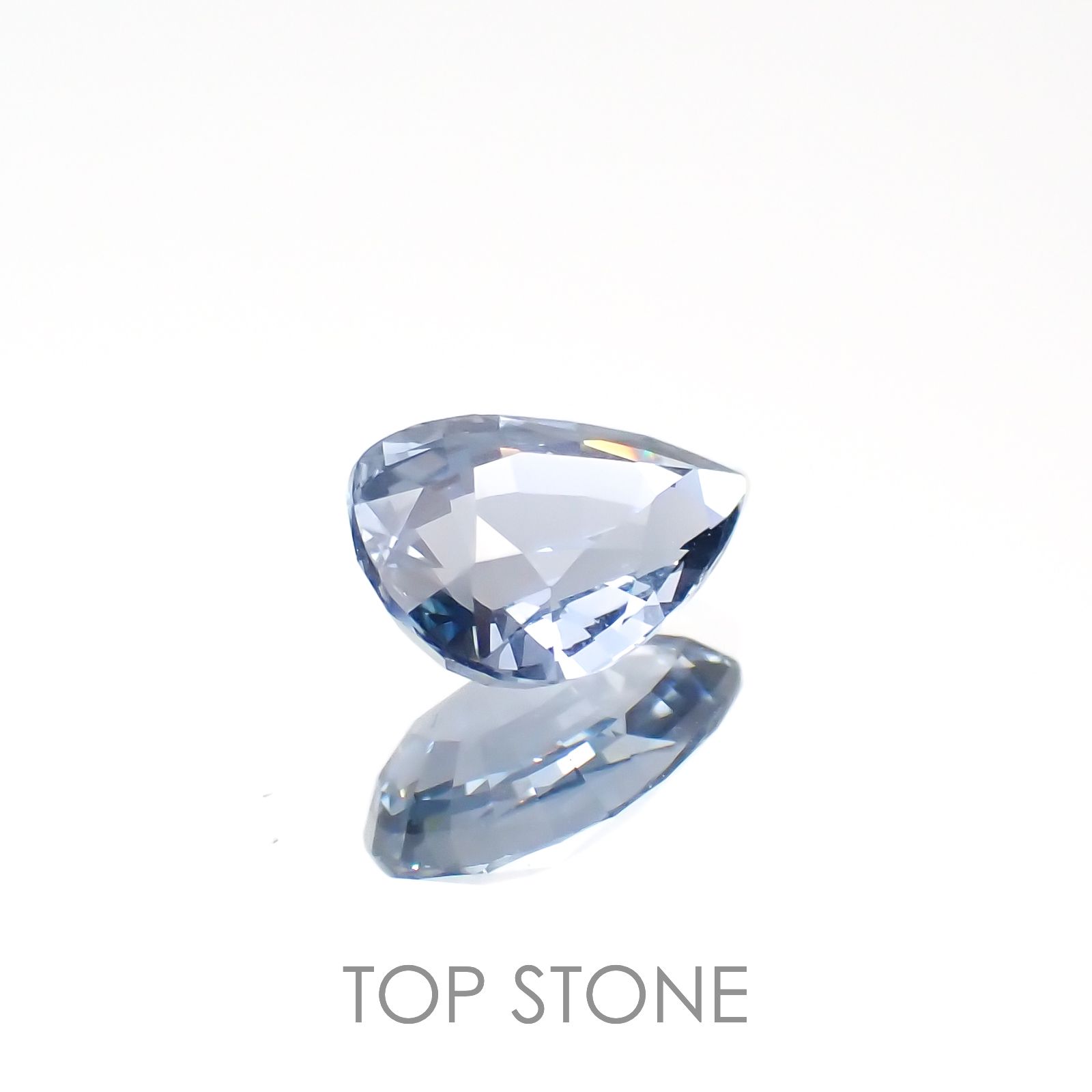 グレイッシュブルースピネル(宝石名スピネル)ビルマ/マダガスカル産 1.24ct 識別済[230220600]8.2x5.9mm前後