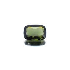 <ランダムセレクト1個販売> モルダバイト(宝石名モルダバイト) クッションカット 発見地：旧チェコスロバキア 11.90ct前後 識別済[20074006]18×13mm前後