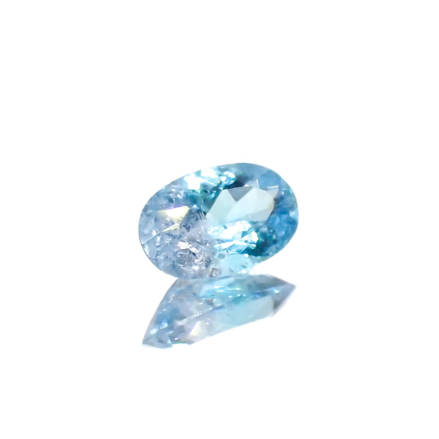 バイカラーパライバトルマリン(宝石名トルマリン/別名パライバ・トルマリン)ブラジル産 0.34ct GIA鑑付[231023683]5.93x3.62mm前後