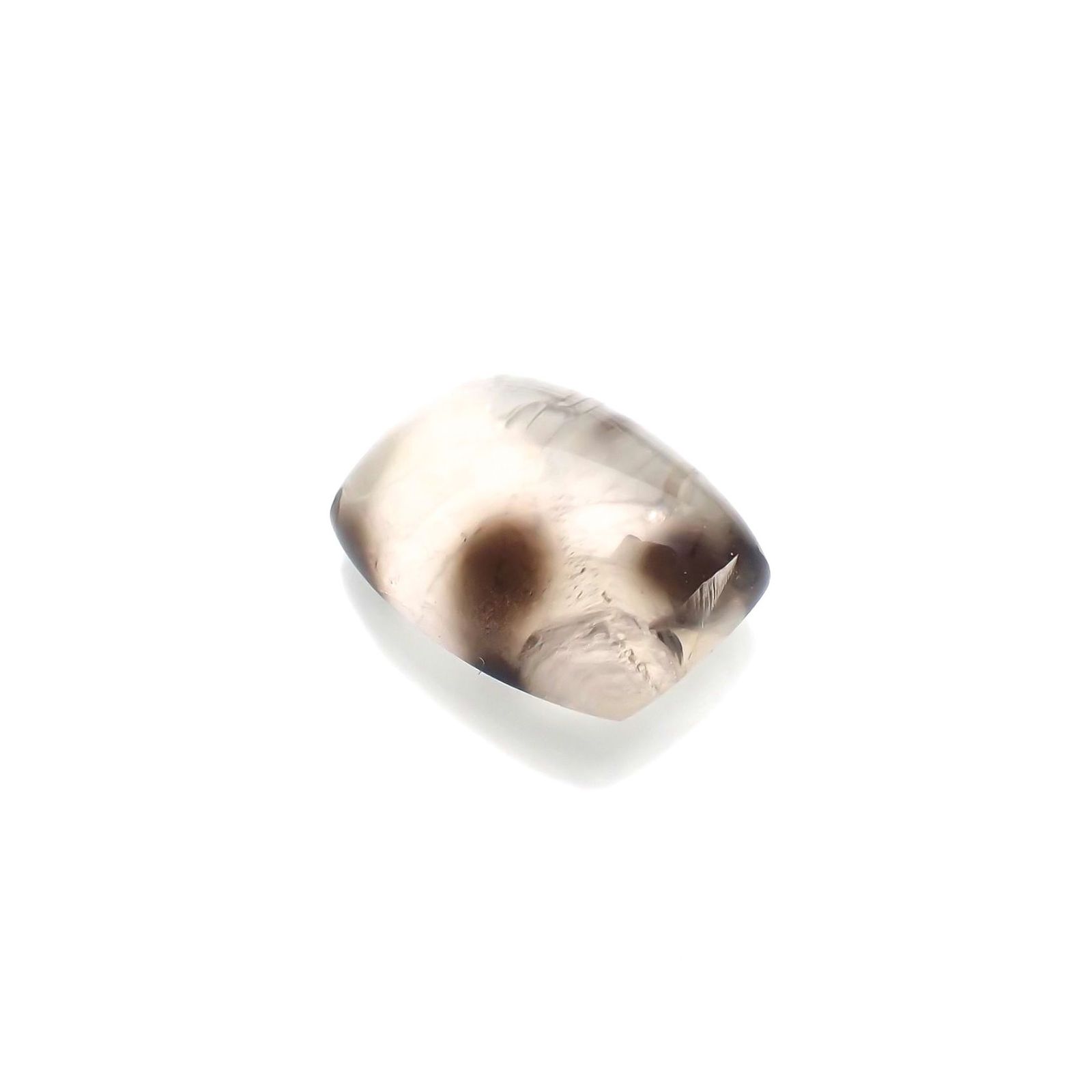 ダルメシアンクォーツ(宝石名ラジエーション・ダメージ・クォーツ) ブラジル産 識別済 12.26ct / 16.3x12mm前後 [210812886]