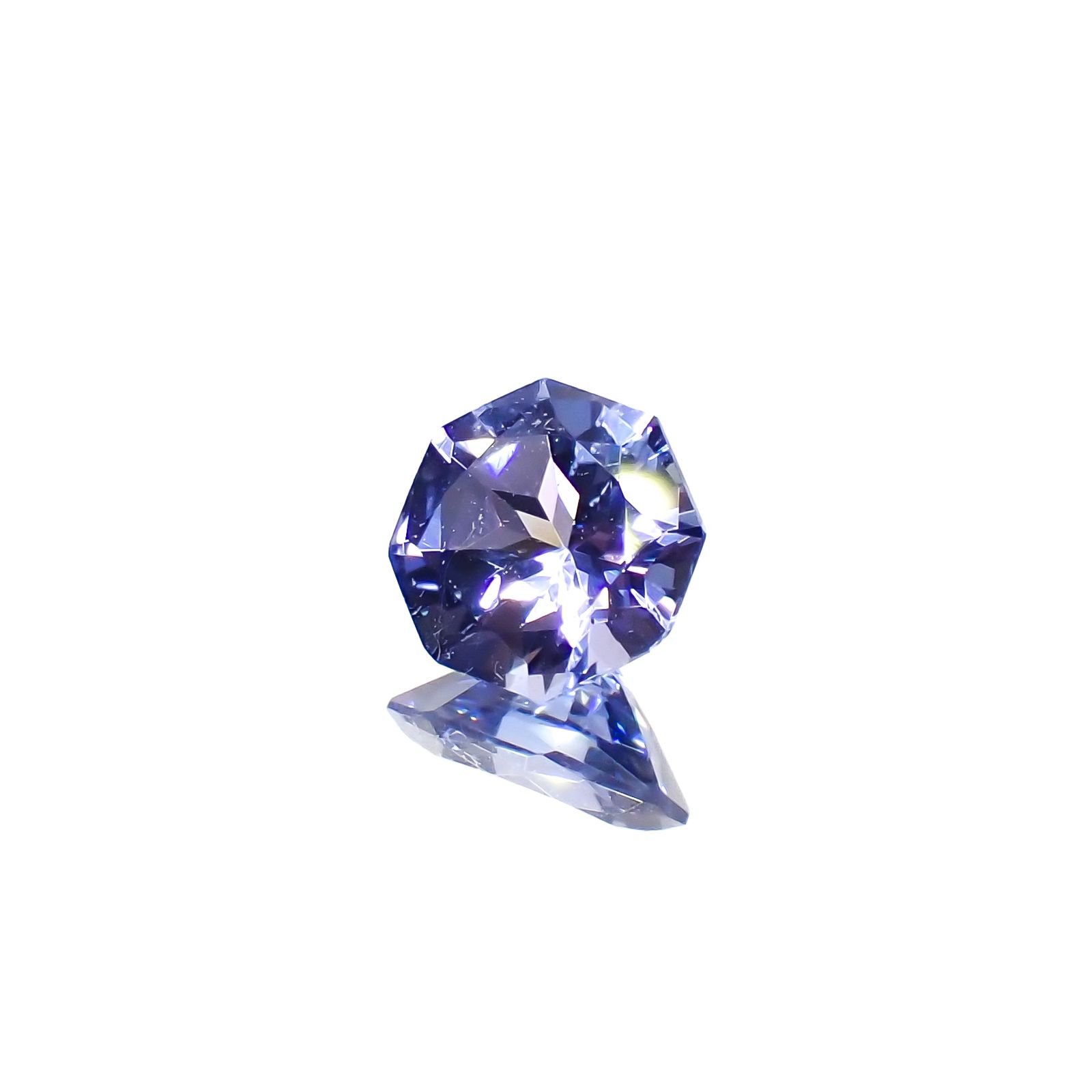 ◇オクタゴンカット◇タンザナイトSA(宝石名タンザナイト)タンザニア産 0.52ct 識別済[231124166]5.1x5mm前後
