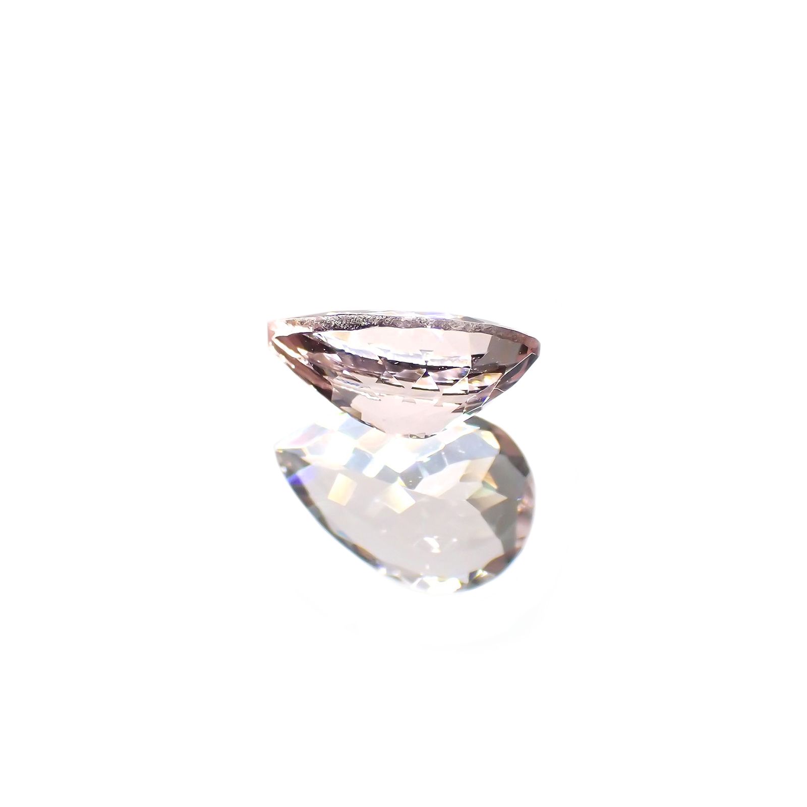 モルガナイト(宝石名モルガナイト)ナイジェリア産 1.08ct 識別済[220114004]9.1x6.2mm前後