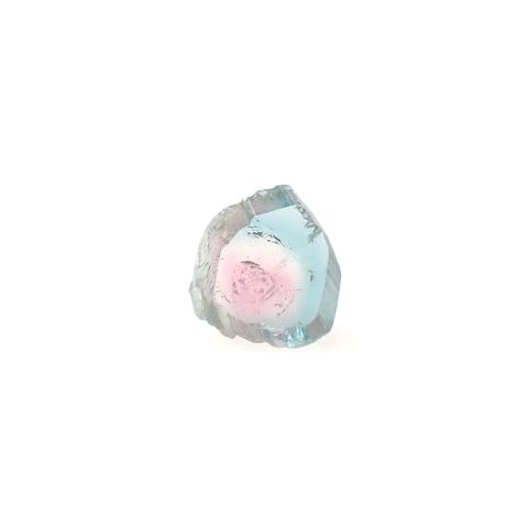 ウォーターメロントルマリン 原石スライス アフガニスタン産 1.65ct [250430215]7.6x7.1mm前後