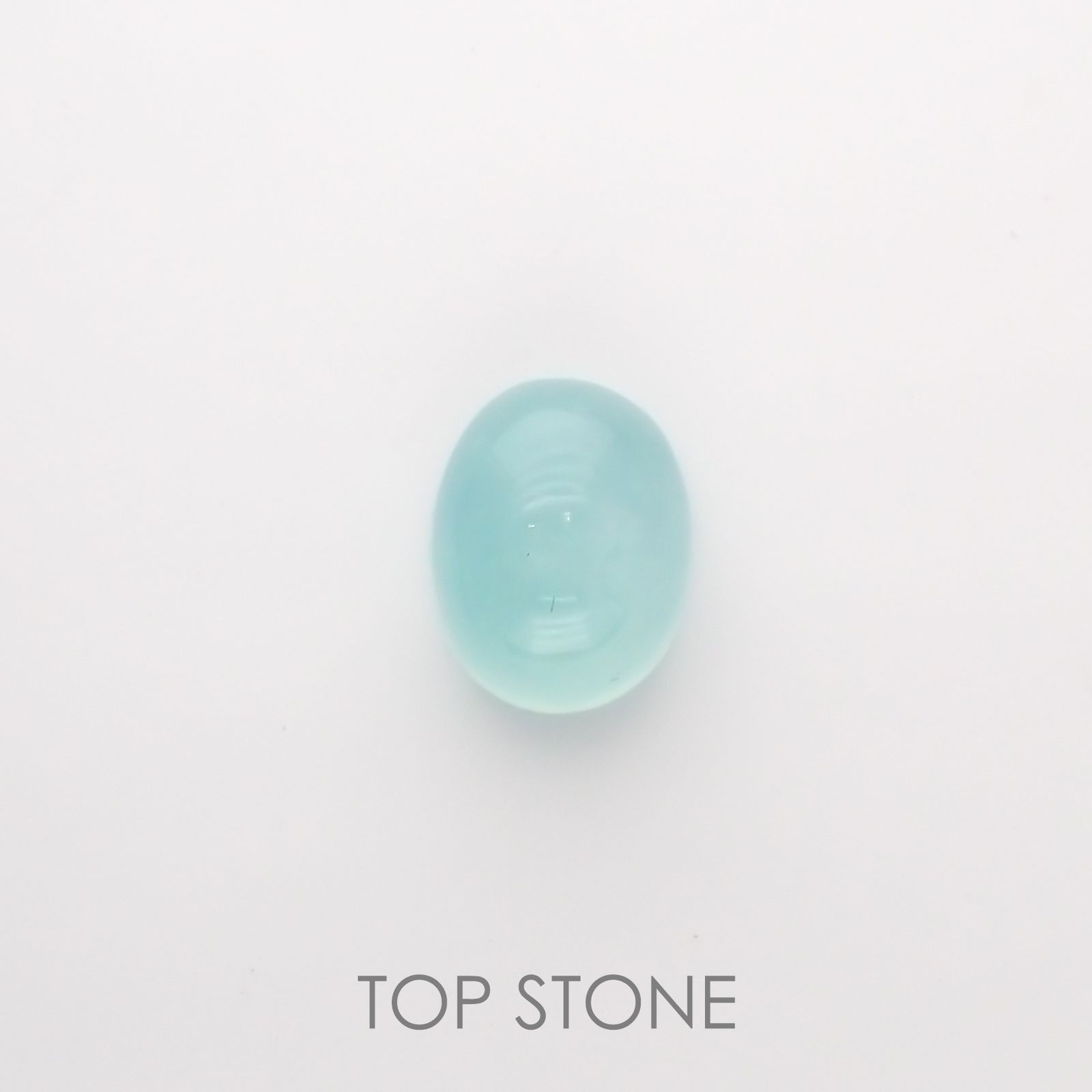 アクアプレーズ(宝石名ブルー グリーン・カルセドニー) 南アフリカ産 2.19ct 識別済[210912339]9×7.1mm前後