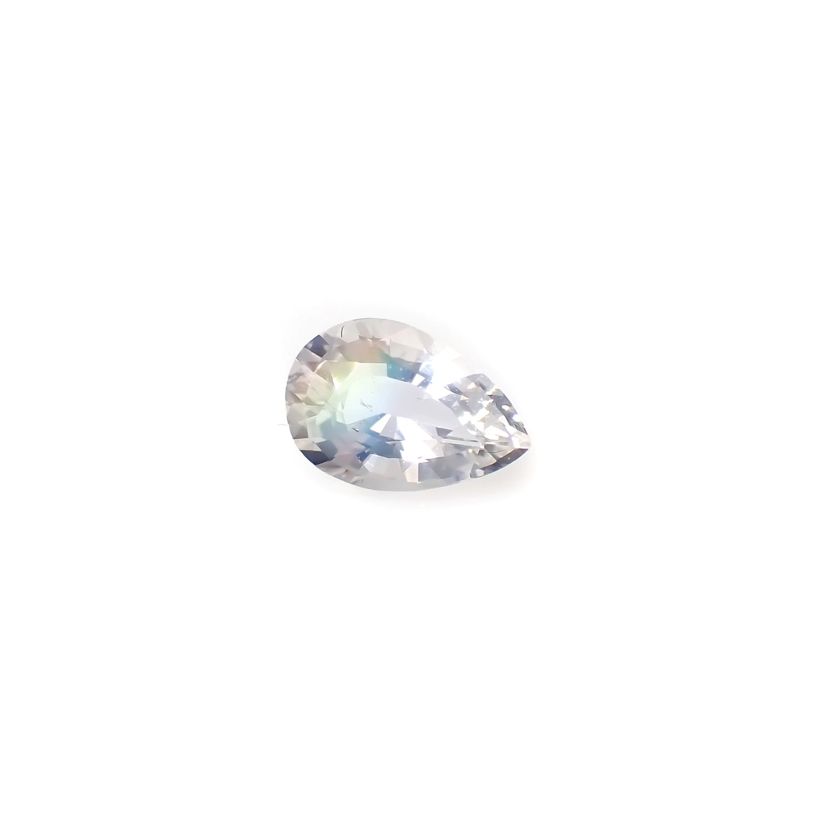 レインボームーンストーン(宝石名ラブラドライト)マダガスカル産 1.111ct ソ付(彩珠)[240326934]8.8x6mm前後