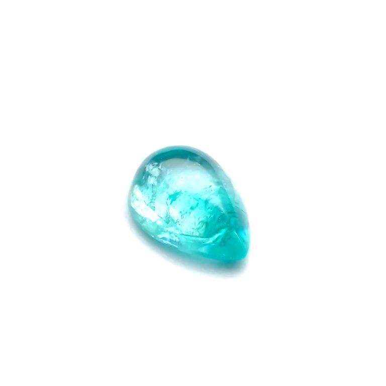 バイカラーパライバトルマリン(宝石名バイカラー・トルマリン/別名パライバ・トルマリン) ブラジル・キントス鉱山産 0.745ct ソ付(宝貴協)[210812198]7.1×4.9mm前後