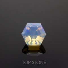 ◇ヘキサゴンカット◇エチオピアオパール エチオピア産 0.30ct[221018437]4.4x4.4mm前後