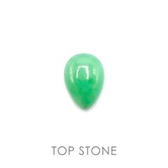 翡翠(宝石名ジェダイト) ビルマ産 0.68ct 識別済[20106819]7.4×5mm前後
