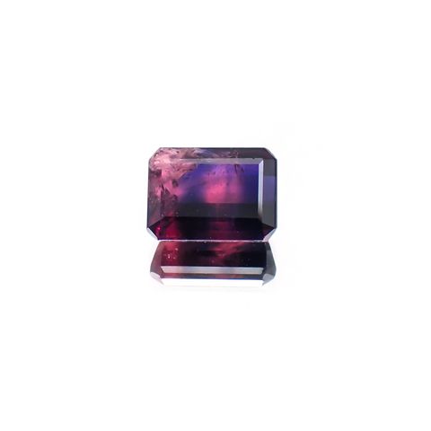 パーティカラーサファイア 非加熱(宝石名パーティカラード・サファイア) タンザニア産 2.704ct ソ付(彩珠)[210710613]8.3×6.1mm前後