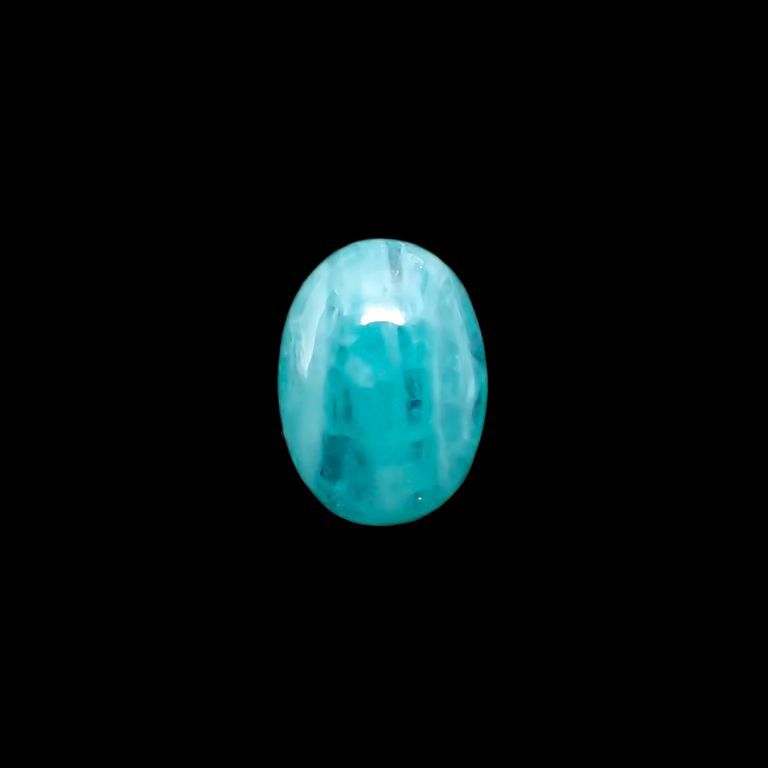 パライバトルマリン(宝石名トルマリン/別名パライバ・トルマリン) ブラジル・パライバ州バターリャ鉱山産 1.02ct 識別済[21048692]7.7×5.7mm前後