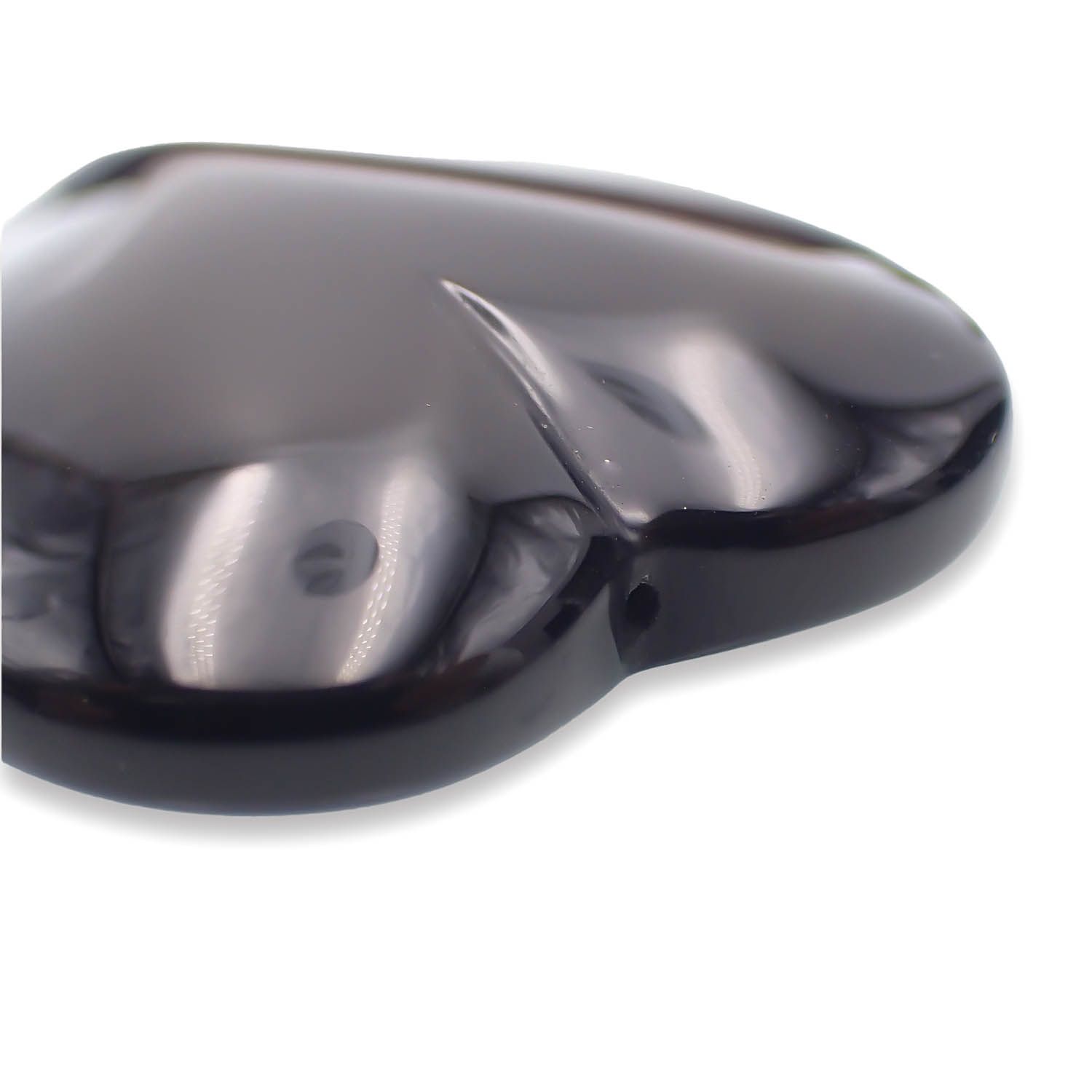 レインボーオブシディアン(つきさし用穴あり) メキシコ産 41.40ct[230722585]28.9x29.6mm前後