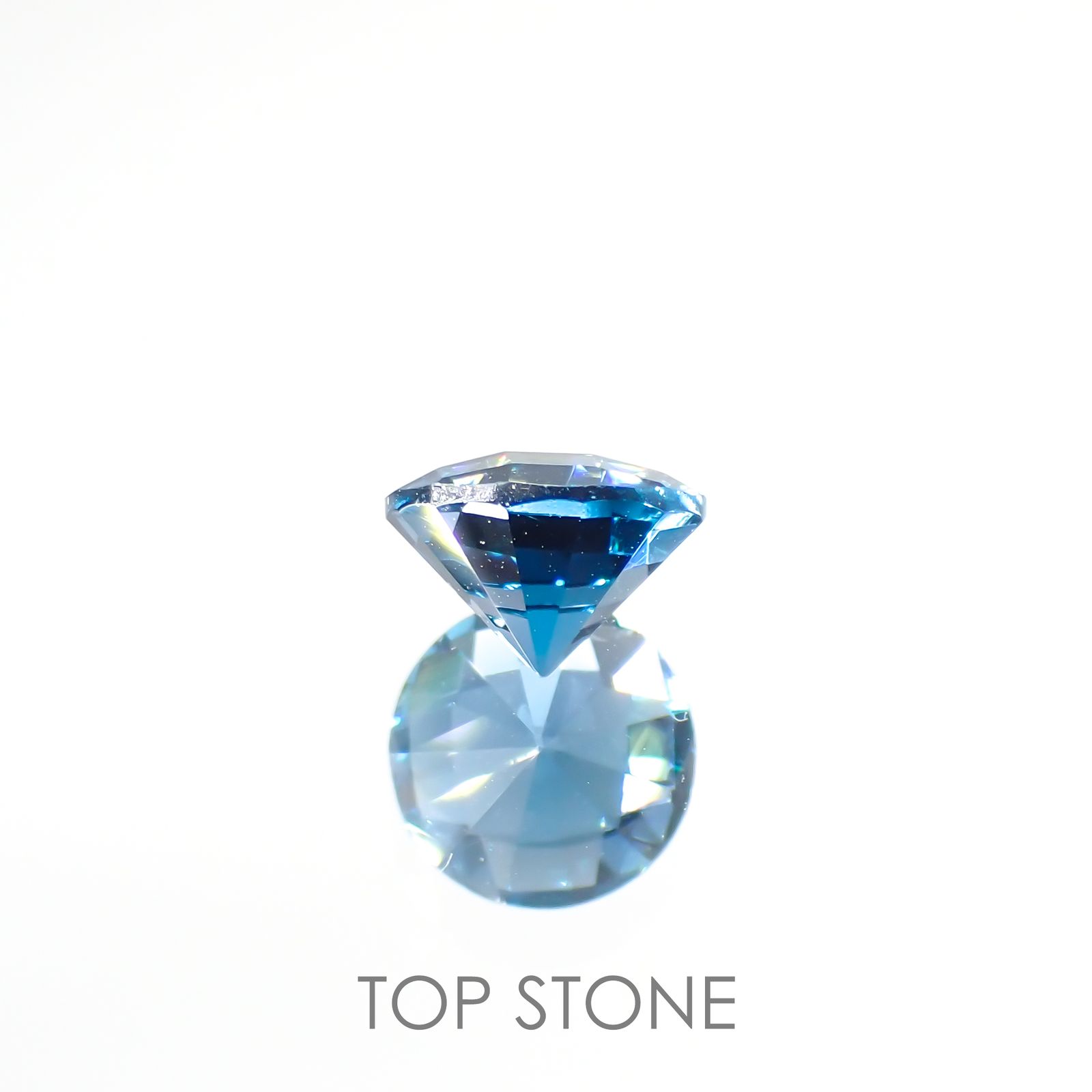 ◇チェッカーカット◇ロンドンブルートパーズ(宝石名ブルー・トパーズ) ブラジル産 1.23ct 識別済[210913042]6.5×6.5mm前後