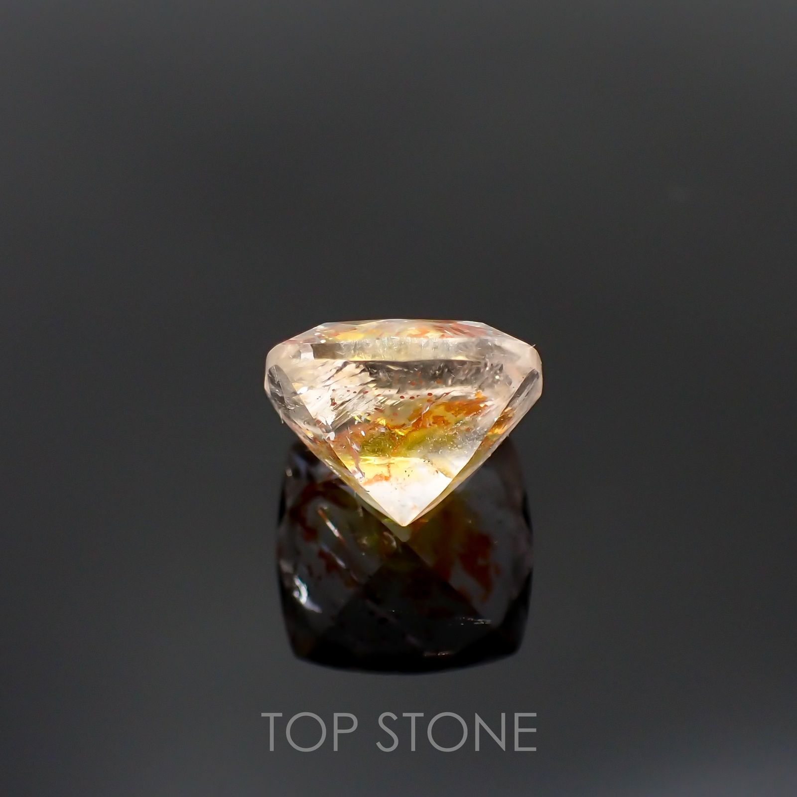 オーロラクォーツ ブラジル・ミナスジェライス産 8.67ct[220114376]12.9x12.7mm前後