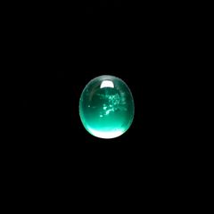 エメラルドキャッツアイ コロンビア産 0.60ct [241229547]5.1x4.6mm前後