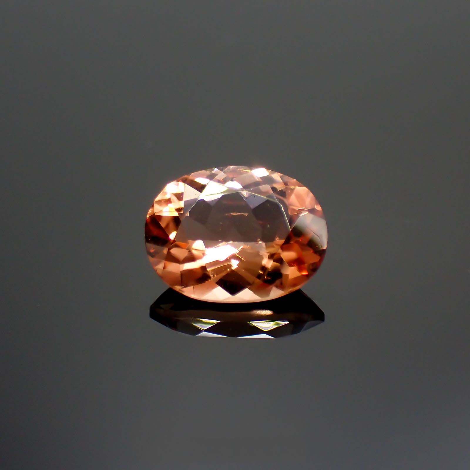 オレゴンサンストーン(宝石名ラブラドライト)アメリカ・オレゴン州産 1.42ct 識別済[230722704]8.7x6.8mm前後