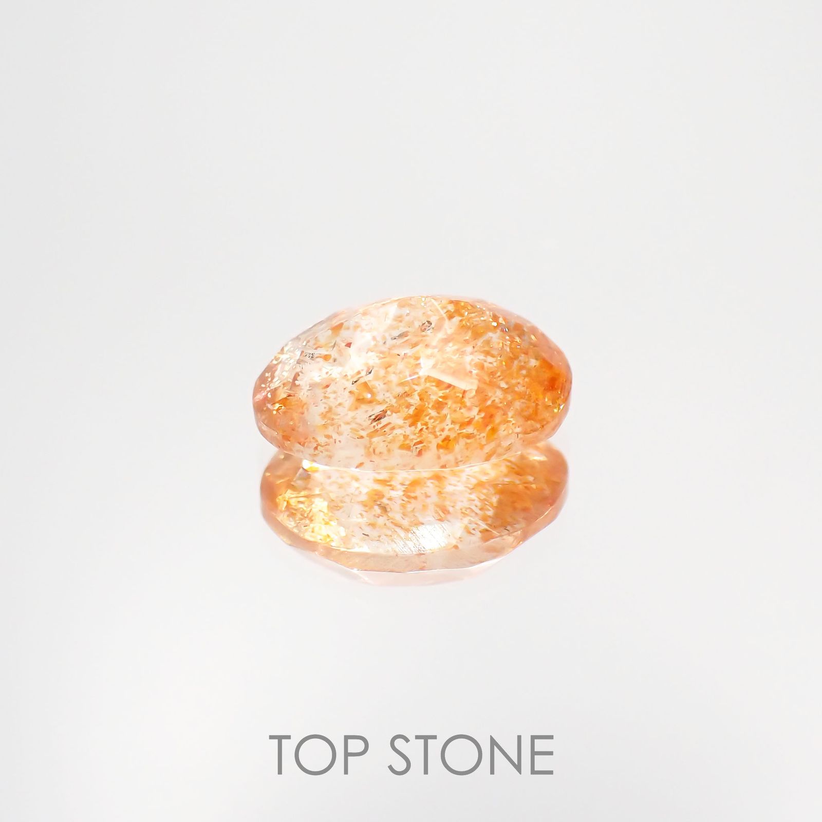 イリュージョンサンストーン インド産 1.73ct[221219255]9.1x7.3mm前後