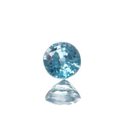 ブルージルコン(宝石名ブルー・ジルコン)カンボジア産 0.62ct 識別済[250716831]4.5x4.5mm前後