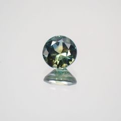モンタナサファイア アメリカ産 ルース 0.32ct[210410615]3.9×3.9mm前後