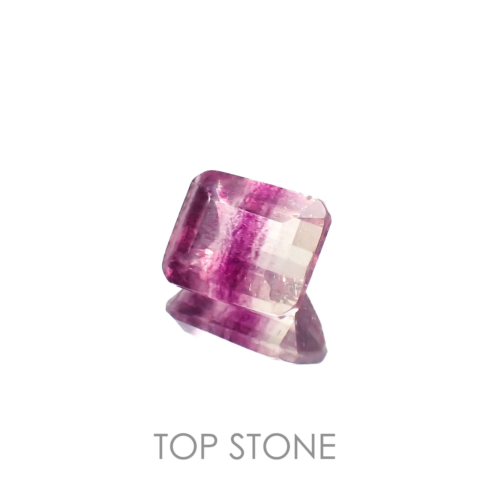 バイカラーフローライト 中国産 3.85ct[230120164]9.9x8mm前後