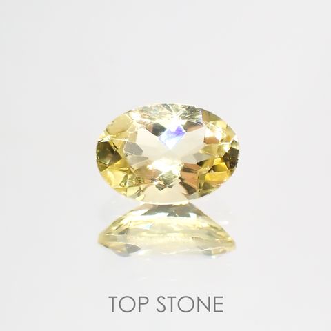 レモンイエローアパタイト(宝石名アパタイト) メキシコ産 0.74ct 識別済[211013233]7×5mm前後