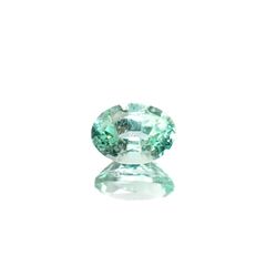 パライバトルマリン(宝石名トルマリン/別名パライバ・トルマリン)モザンビーク産 0.894ct ソ付(宝貴協)[241229546]6.95x5.07mm前後
