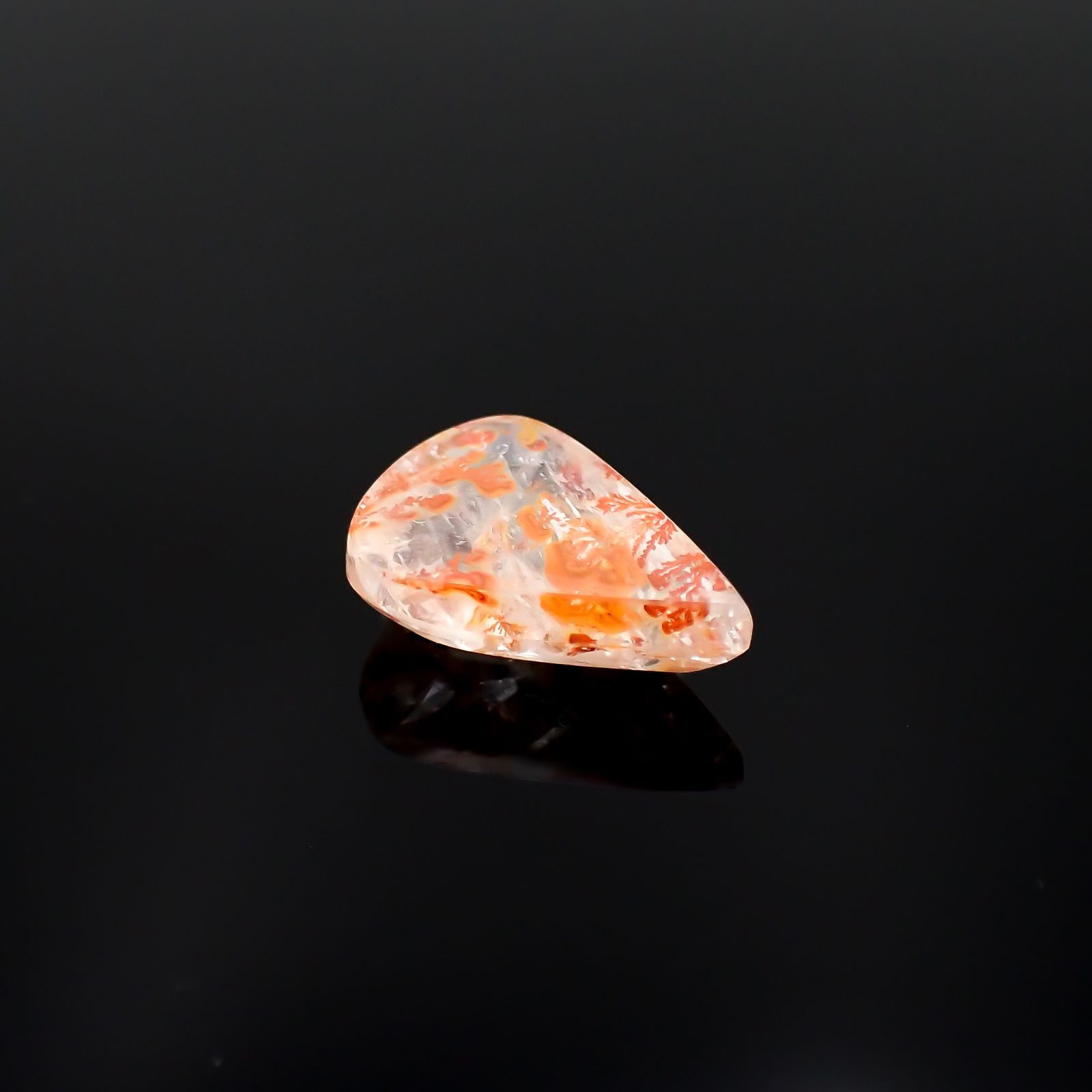 レッドデンドリチッククォーツ ブラジル産 5.68ct[230321128]15.8x11.1mm前後