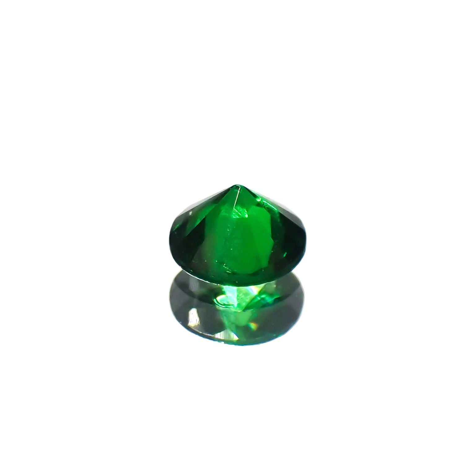 ツァボライト(宝石名グリーン グロッシュラー・ガーネット)タンザニア産 0.13ct 識別済[240226093]3.1x3.1mm前後