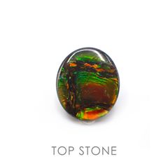 アンモライト カナダ産 ルース 5ct[21019027]13.9×12mm前後