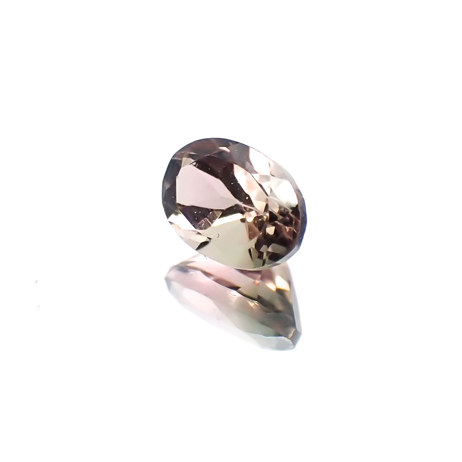 バイカラートルマリン(宝石名バイカラー・トルマリン) ブラジル産 0.55ct 識別済[20127752]5.9×4.1mm前後