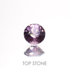 ラベンダーピンクスピネル(宝石名スピネル)ビルマ/マダガスカル産 0.48ct 識別済[220114552]4.6x4.6mm前後