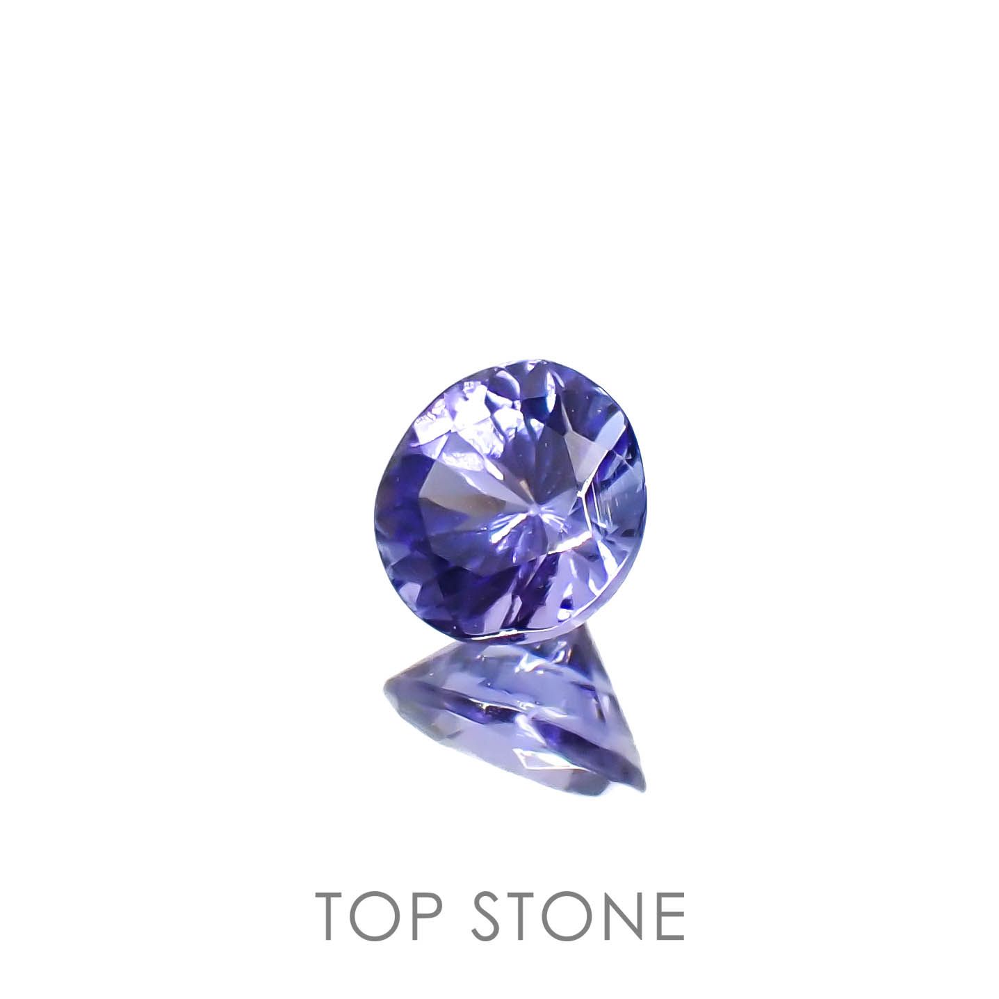 タンザナイト(宝石名タンザナイト)タンザニア産 0.46ct 識別済[230120200]4.9x4.8mm前後