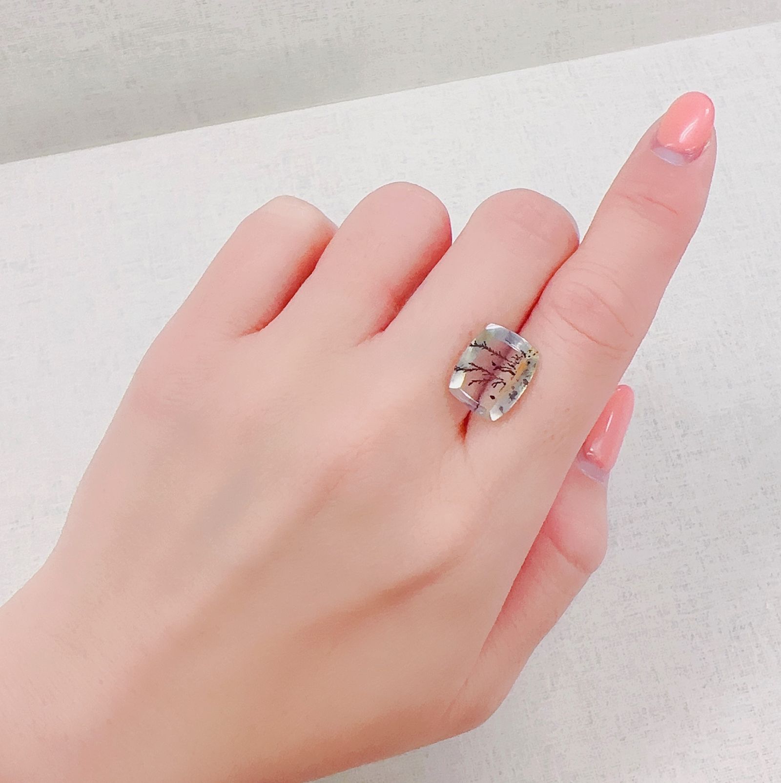 デンドリチッククォーツ ブラジル産 5.93ct[230321072]11.2x13.7mm前後